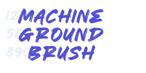 Machine Ground Brush-font-download