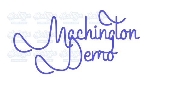 Machington Demo font