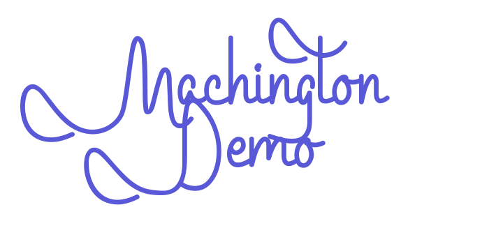 Machington Demo Font