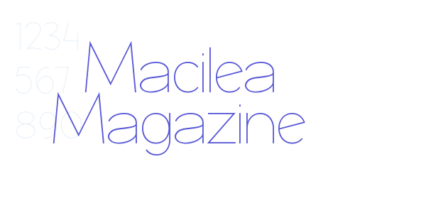 Macilea Magazine font free