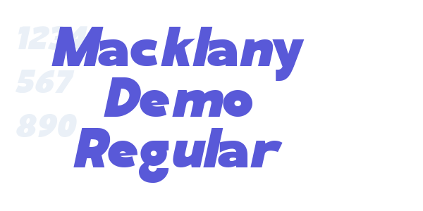 Macklany Demo Regular font