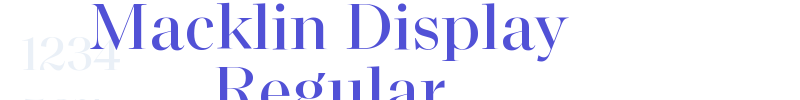 Macklin Display Regular-font
