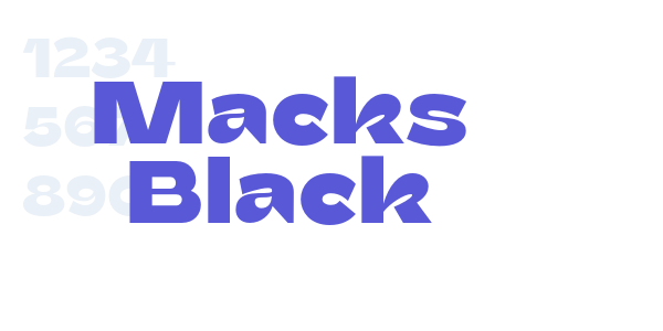 Macks Black font free