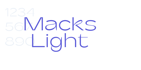 Macks Light font