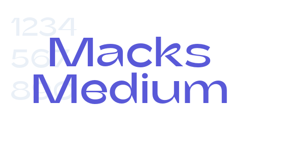 Macks Medium font free