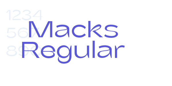 Macks Regular font free