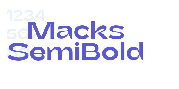 Macks SemiBold font