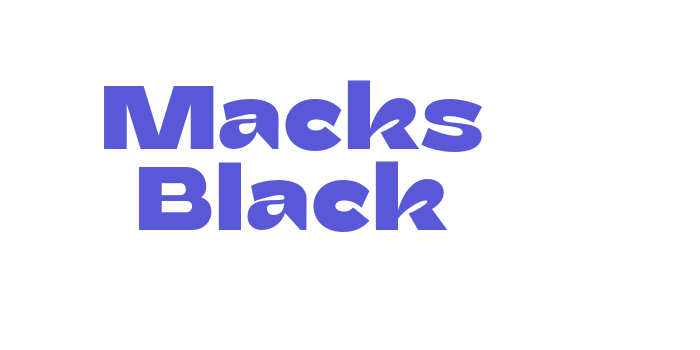 Macks Black Font Download