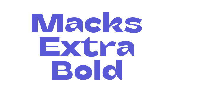 Macks Extra Bold Font Download