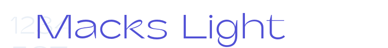 Macks Light-font