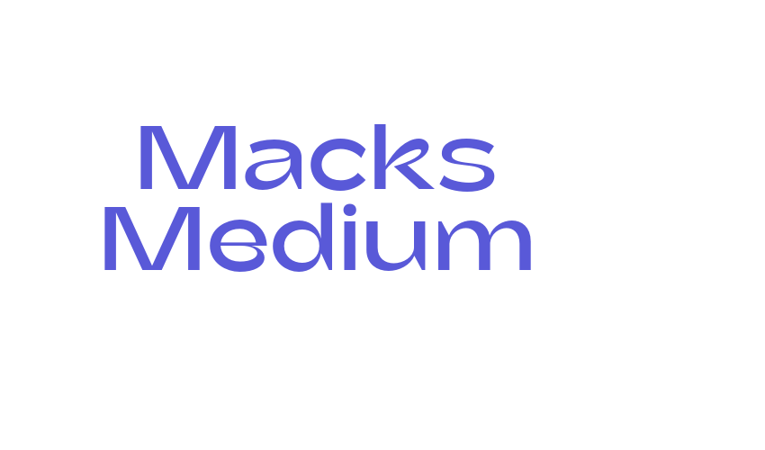 Macks Medium Font Download