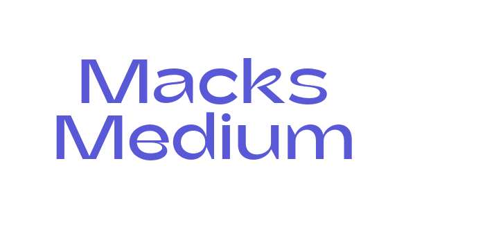 Macks Medium Font Download