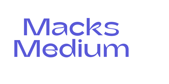 Macks Medium Font