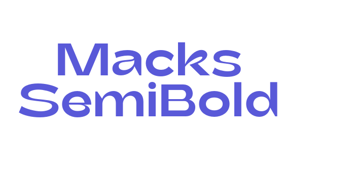 Macks SemiBold Font Download