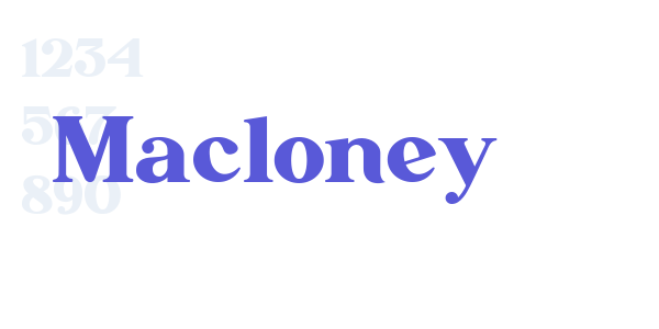 Macloney font free