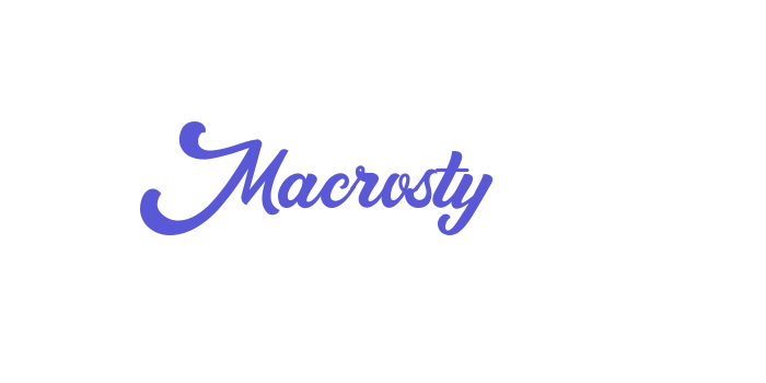 Macrosty Font Download