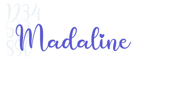 Madaline font free