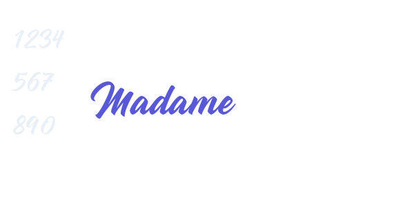 Madame font free