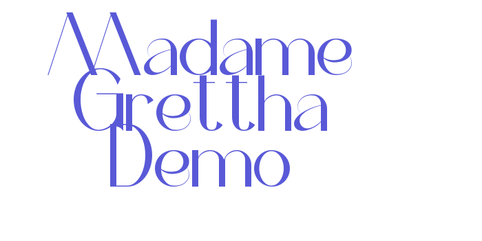 Madame Grettha Demo Font Download