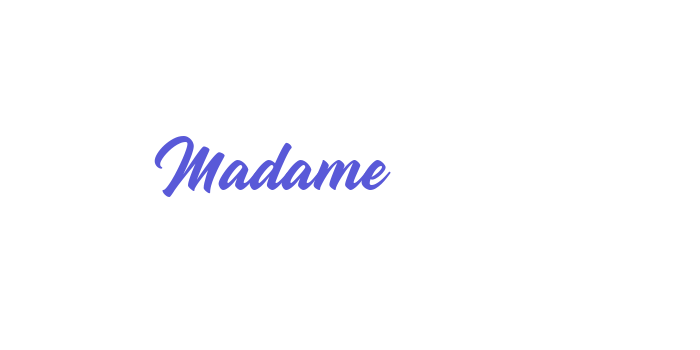 Madame Font Download