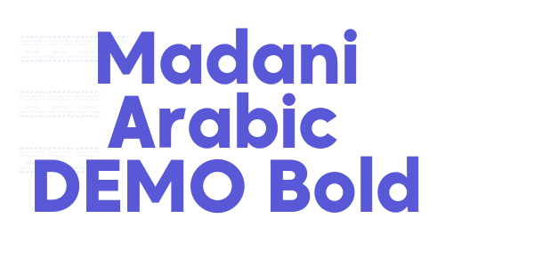 Madani Arabic DEMO Bold font free