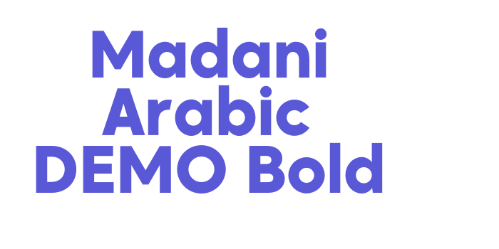 Madani Arabic DEMO Bold Font Download