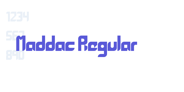 Maddac Regular font free