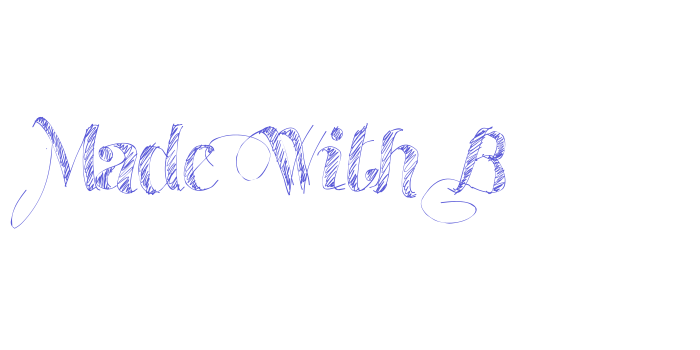 Made With B Font Download