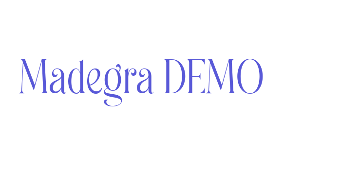 Madegra DEMO Font