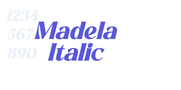 Madela Italic font free