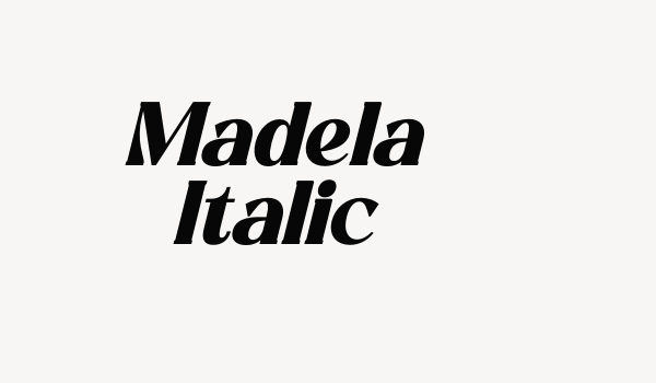 Madela Italic Font