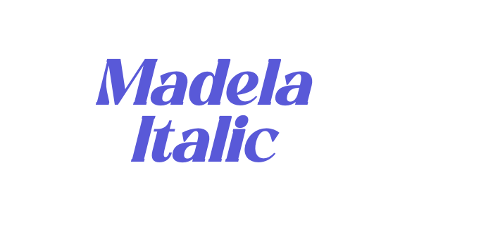 Madela Italic Font Download