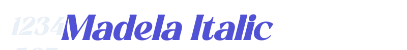 Madela Italic-font
