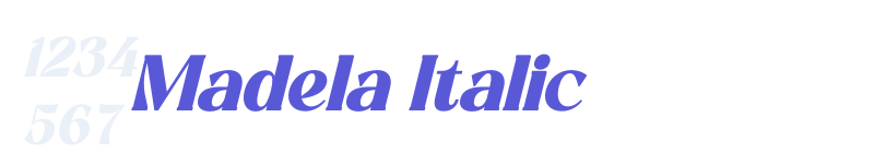 Madela Italic-related font