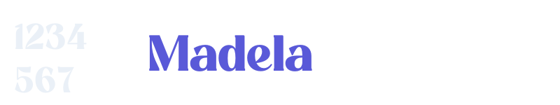 Madela-related font