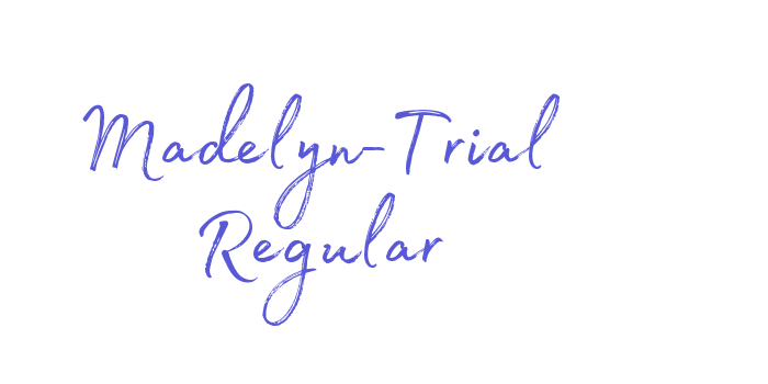 Madelyn-Trial Regular Font