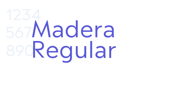 Madera Regular font free