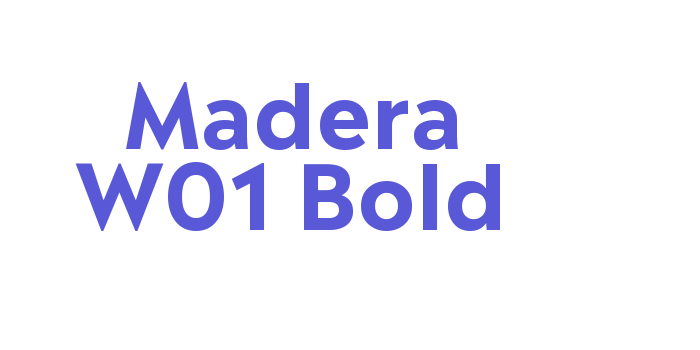 Download Madera W01 Bold Font