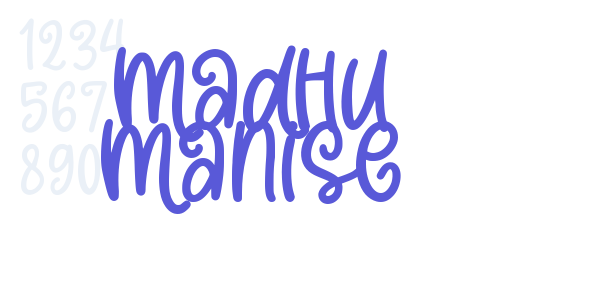 Madhu Manise font free