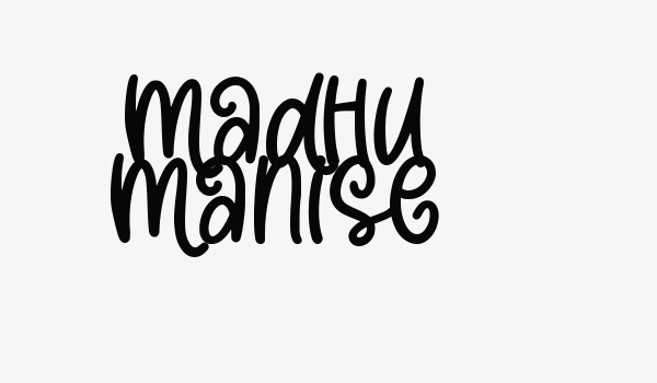 Madhu Manise Font