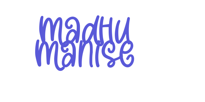 Madhu Manise Font Download