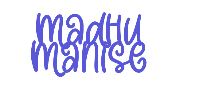 Madhu Manise Font