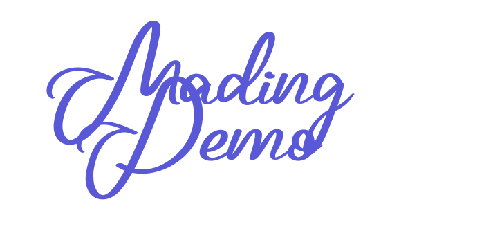 Mading Demo Font Download