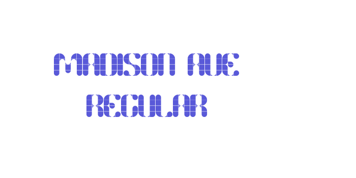 Madison Ave. Regular Font Download