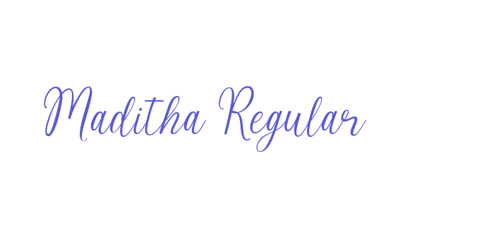 Maditha Regular Font Download