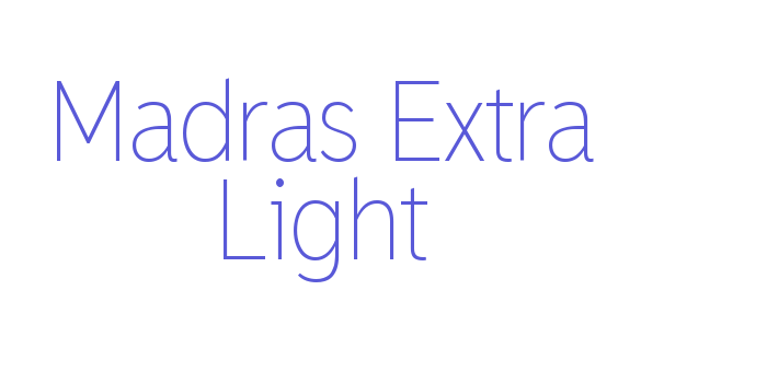 Madras Extra Light Font