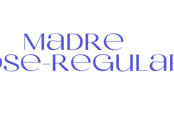 Madre Rose-Regular Font