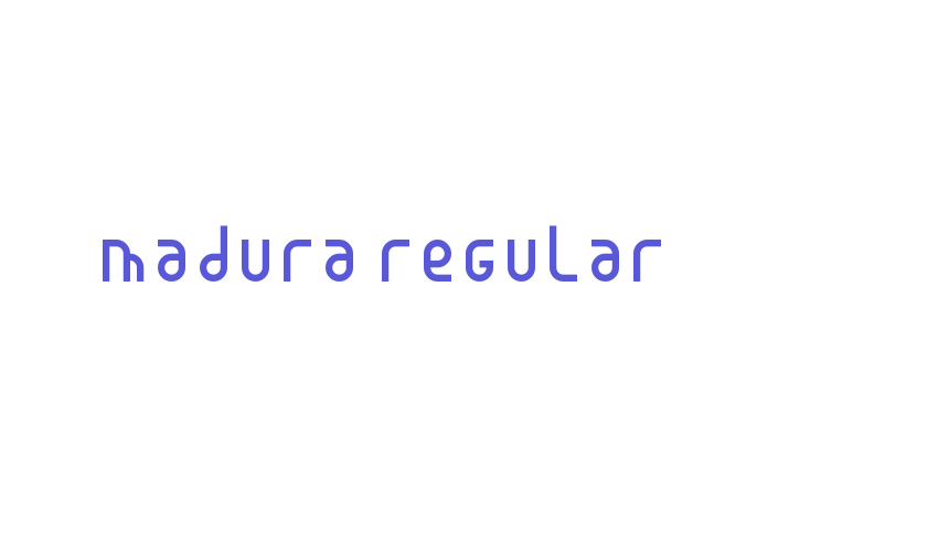 Madura Regular Font Download