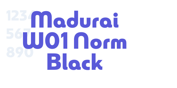 Madurai W01 Norm Black font free