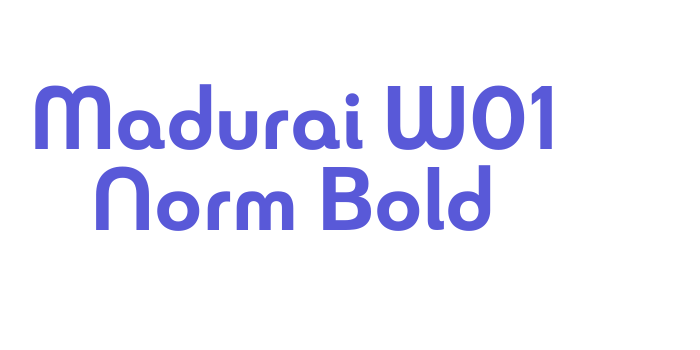 Madurai W01 Norm Bold Font Download